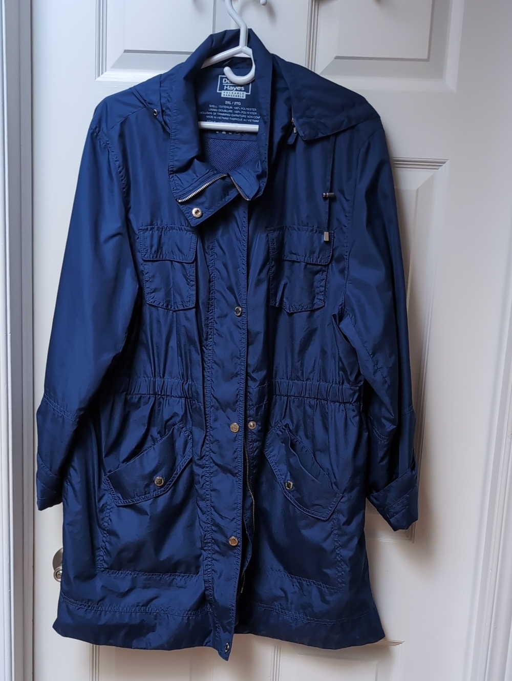 Denver Hayes Navy Utility Anorak Jacket with Hood